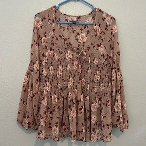 American Eagle Outfitters floral blouse size L